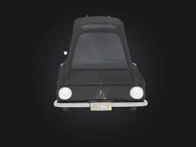 Vorona Compact  Sleek Retro-Futuristic Device 3D model