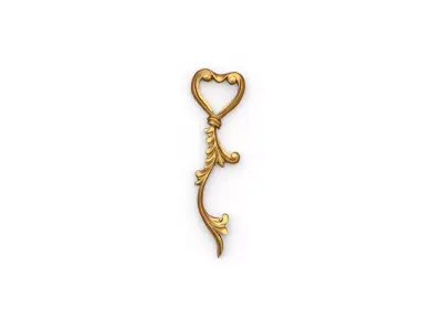 Classic carved decor ornament 340 3D model