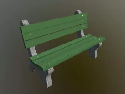 Park Bench - Autodesk Maya 2018 Free 3D model