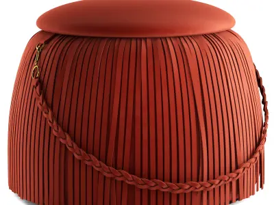 Ribbon Pouf 3D model