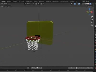 basketball net Free low-poly 3D model