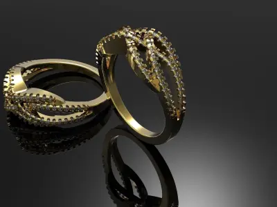Jewelry Gold ring Free 3D print model