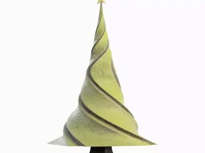 New Year Tree 03 Low-poly 3D model