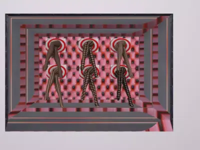 ShopFront Contents Legs Low-poly 3D model