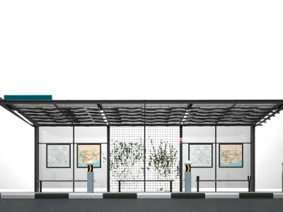 BUS SHELTER TYPE 2 3D model