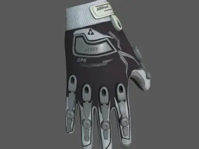 Gloves Racer Generic sport scifi human  Low-poly 3D model