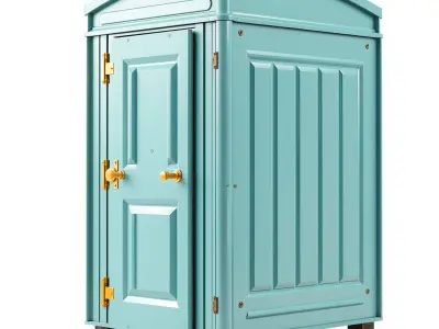 Portable Restroom Model Pack Low-poly 3D model