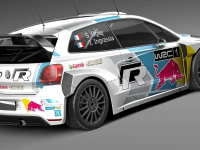 Volkswagen Polo WRC 2014 3D model