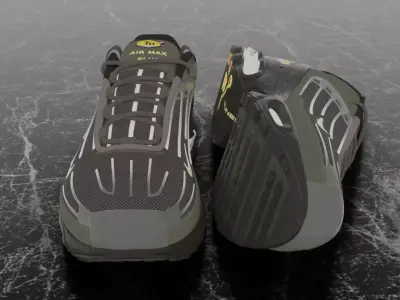 NIKE AIR MAX PLUS 3 3D SHOES Low-poly 3D model