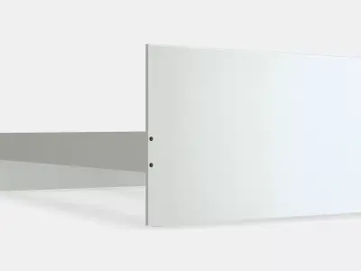 GURSKEN Bed frame with headboard 1 Low-poly 3D model