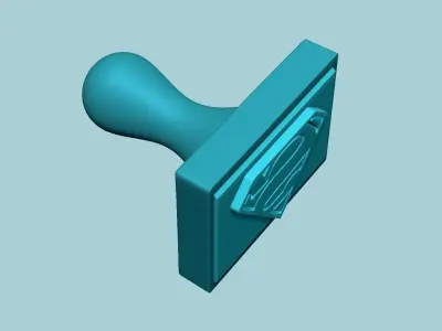 Stamp 76 - Superman - Fondant Decoration Maker Toy 3D print model