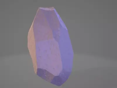 Stone crystal Free low-poly 3D model