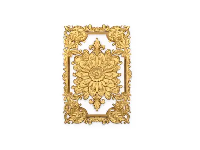 classical door decor 13  3D model