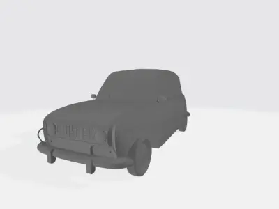 Pickup truck 3D print model