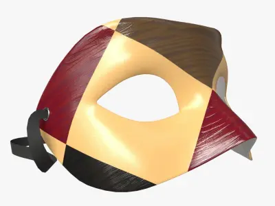 Carnival Venetian Mask 03 3D model