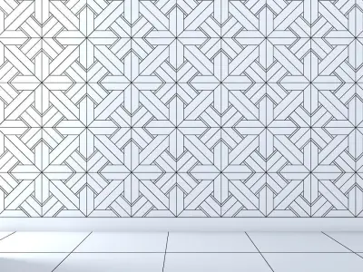 3d wall panel Low-poly 3D model 12