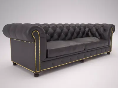Classic Vintage Sofa 3D model
