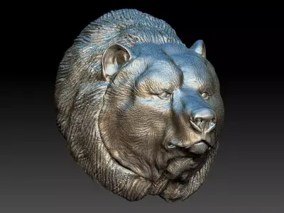 Bear 3d model head 3D model