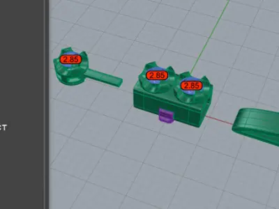 9pt Gem Or Diamond Tennis Bracelet 3D print model