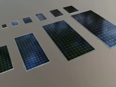 All Dimensions Solar Panel 3D model