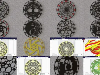 Wall Clock 3D Print Collection