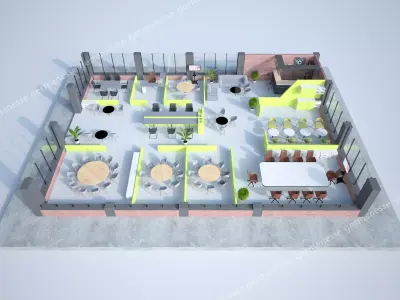 Office 3D Layout Plan 3D model