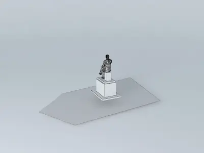 Statue of Francisco Fernandez Ordonez SANTA POLA Free 3D model