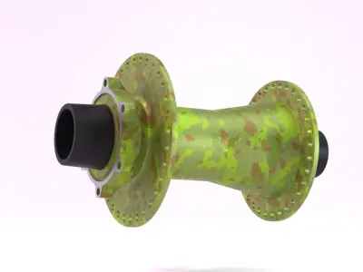 Bicycle wheel hub  AR VR model Low-poly 3D model