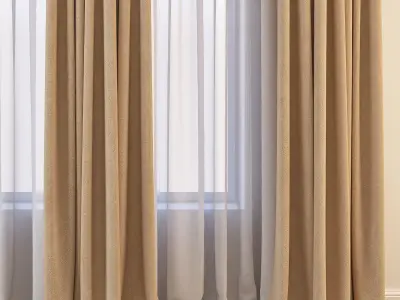 Set 23 Curtains 3D model