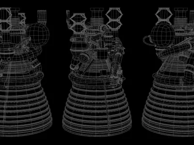 J-2 Rocket Engine 3D model