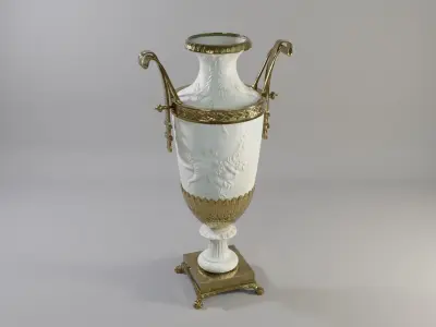 French Jar A Low-poly 3D model