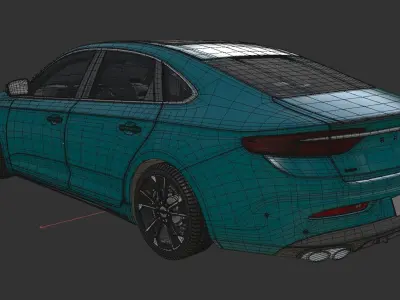 Geely Preface 2022 3D model