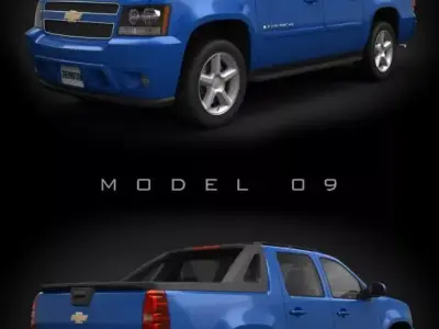  Chevrolet Avalanche 3dcar  3D model