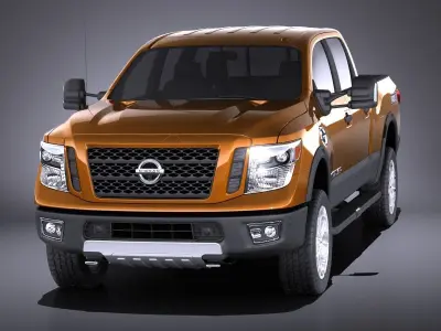 Nissan Titan XD 2018 VRAY 3D model