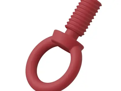 Plastic Eye Bolt Toy 3D model