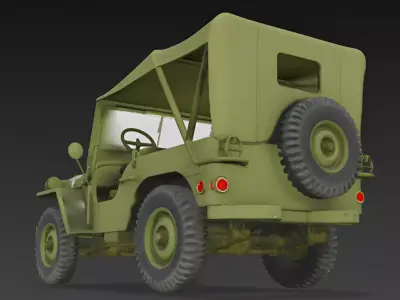 Highly Realistic Jeep 3D Model 3D model