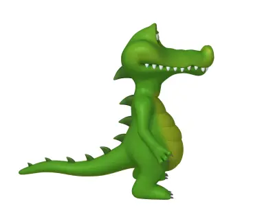 Crocodile Cartoon 3D model