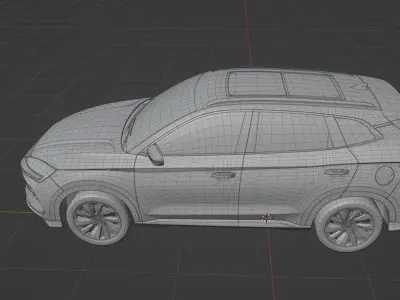 BYD Song Plus EV 2023  low poly 3D model