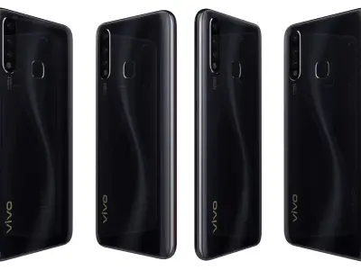 Vivo u 20 Racing Black High Poly 3D model