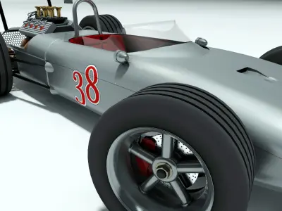 Race Car old style 3D model