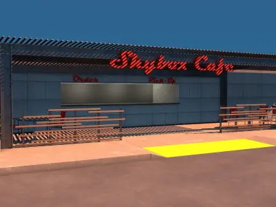 Cafe Building 3D model