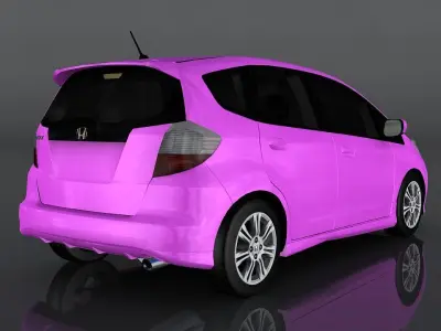 Honda Fit Sport Low-poly 3D model