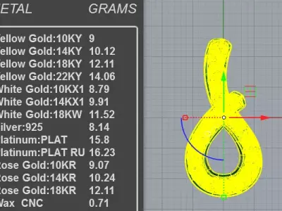 Luxury Pear Diamond Halo Pendant  3D print model