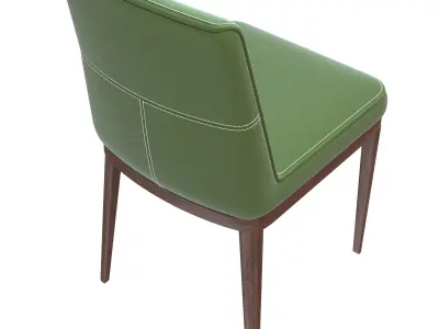 Pokoc Barton olive chair stitched 3D model