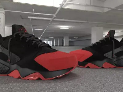 Nike Air Huarache Custom 3D model