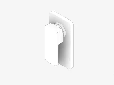 Wall Mixer Tap - Luxury - Bold Low-poly 3D model