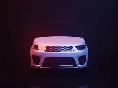 Range Rover Sport SVR Low-poly 3D model