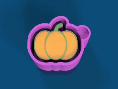 Pumpkin Freshie Mold  wax melt candy choco 3D print model