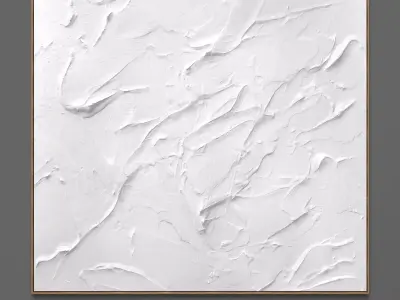 Plaster two square photo frames 56 Low-poly 3D model