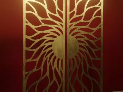 Metal panel Free 3D model